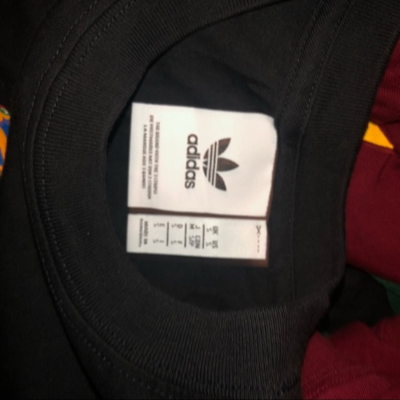 Adidas Originals Koi Fish Trefoil Mens T Shirt Black Multicolor Colorful Size s - Picture 5 of 5